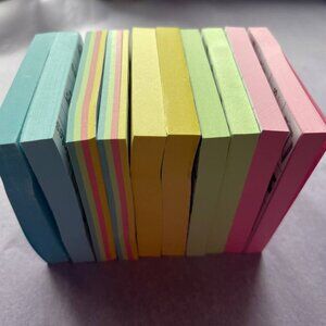 Multi-Color Sticky Notes Cube – 1,000 Sheets – 3x3 Inch – Pastel Memo Pad